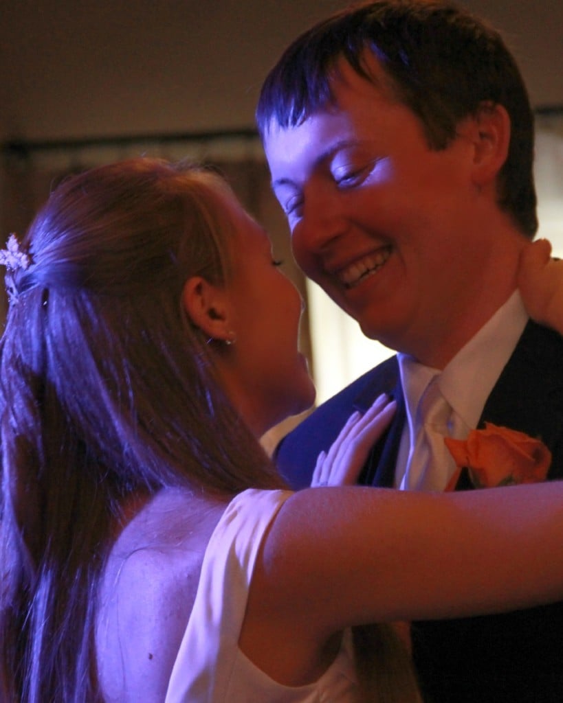 newlyweds at first dance
