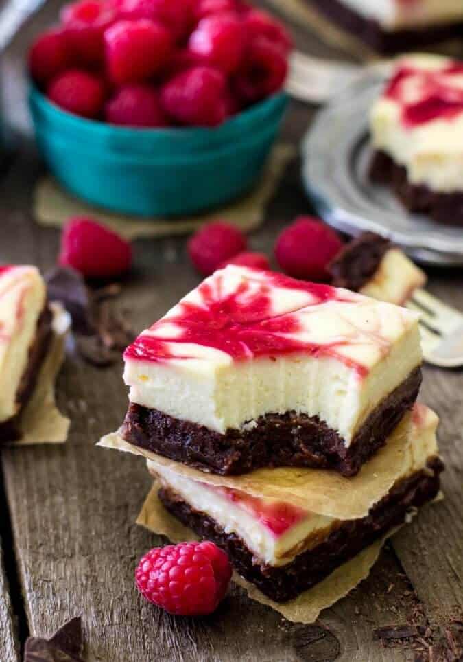 raspberry cheesecake brownies