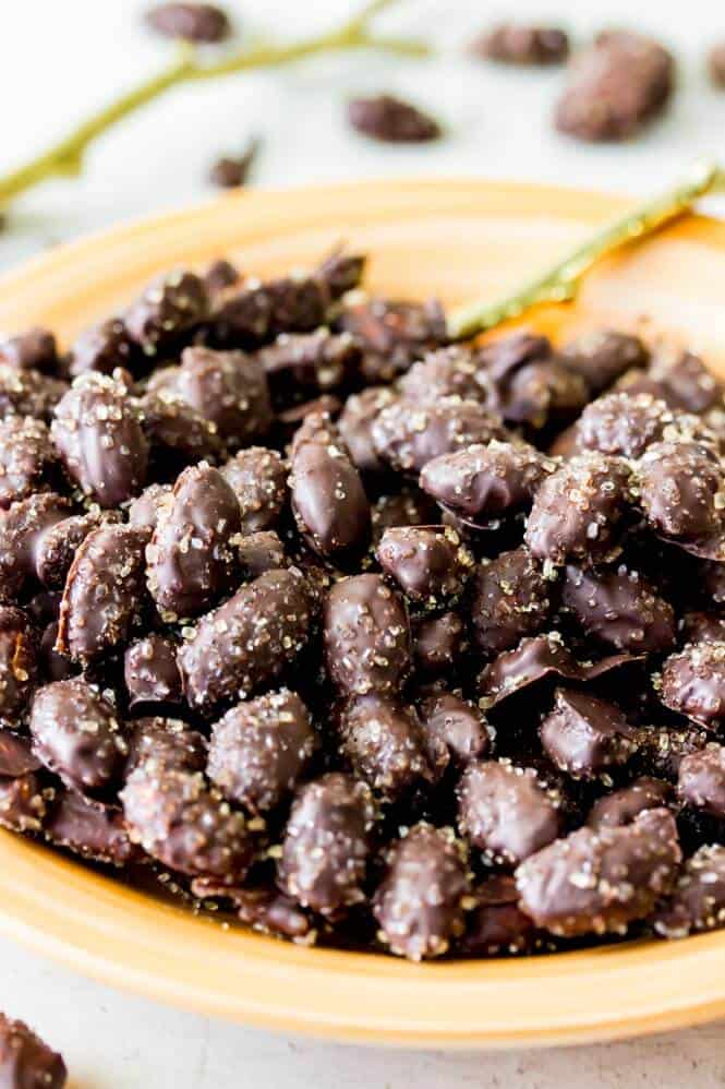 Sea Salt & Turbinado Sugar Dark Chocolate Almonds