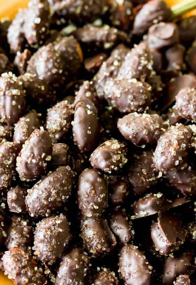 Sea Salt & Turbinado Sugar Dark Chocolate Almonds