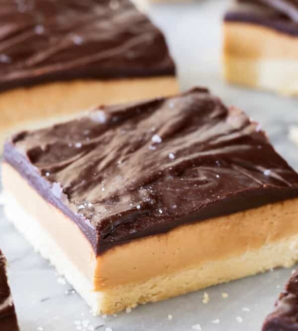 Chocolate covered peanut butter bar