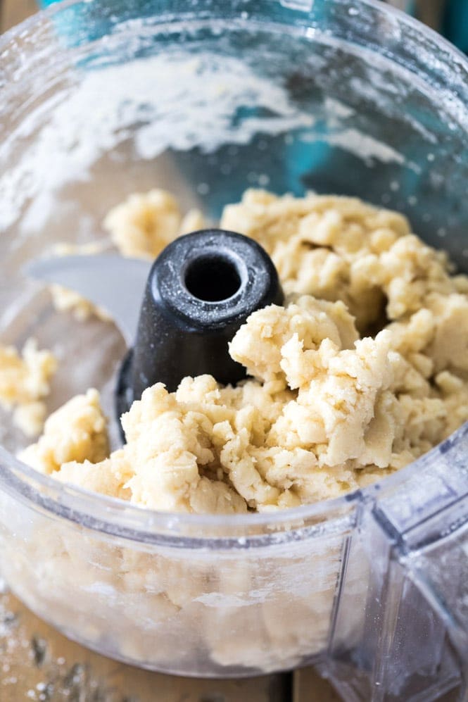 Scone dough in food processor