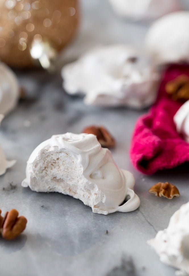 How to make SEAFOAM CANDY! Similar to Divinity, this is a great old fashioned recipe. #Christmascandy #oldfashionedcandy Inside view of a piece of seafoam candy