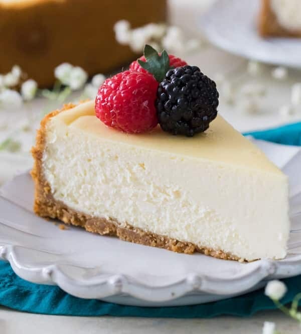 Slice of cheesecake