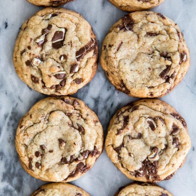 Mint Chocolate Chip Cookies