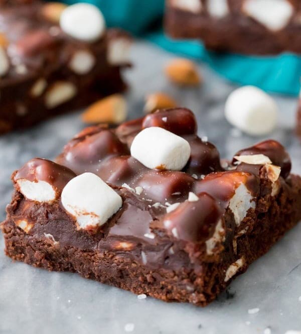 Rocky road brownie